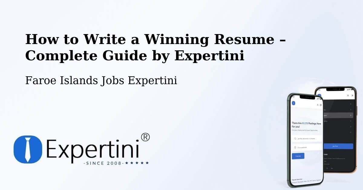 Resume Writing Guide for Job Seekers – Ánir - Ánir, Faroe Islands Jobs Expertini